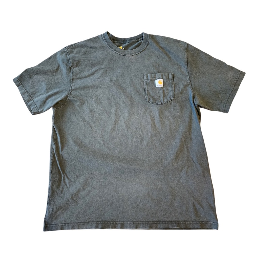 Carhartt Pocket T Shirt Men's XL Dark Gray Original Fit Short Sleeve Tee